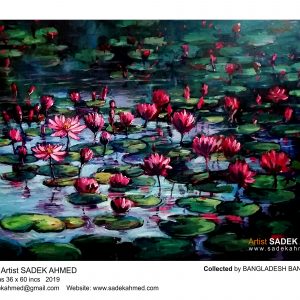 Water Lily , Bangladesh Bank , Artist of Bangladesh