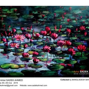 Water Lily , Bangladesh Bank , Artist of Bangladesh