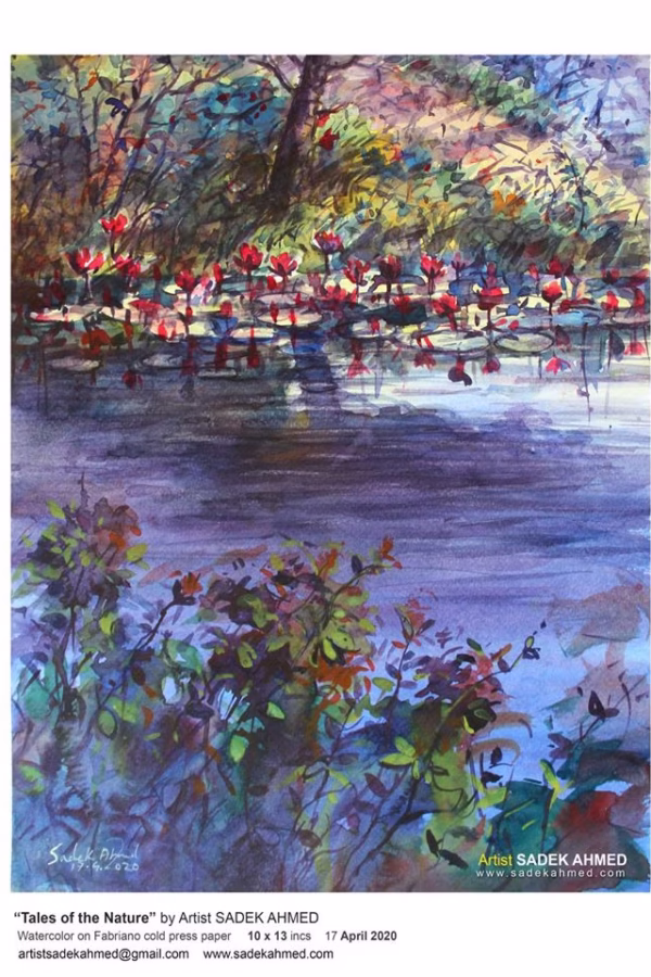Waterlily | Watercolor on Paper | 10 x 13 inches