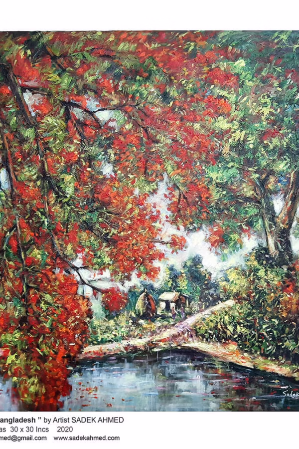 Krisnachura, Flower of Bangladesh, Season of Bangladesh, Spring, Artist of Bangladesh
