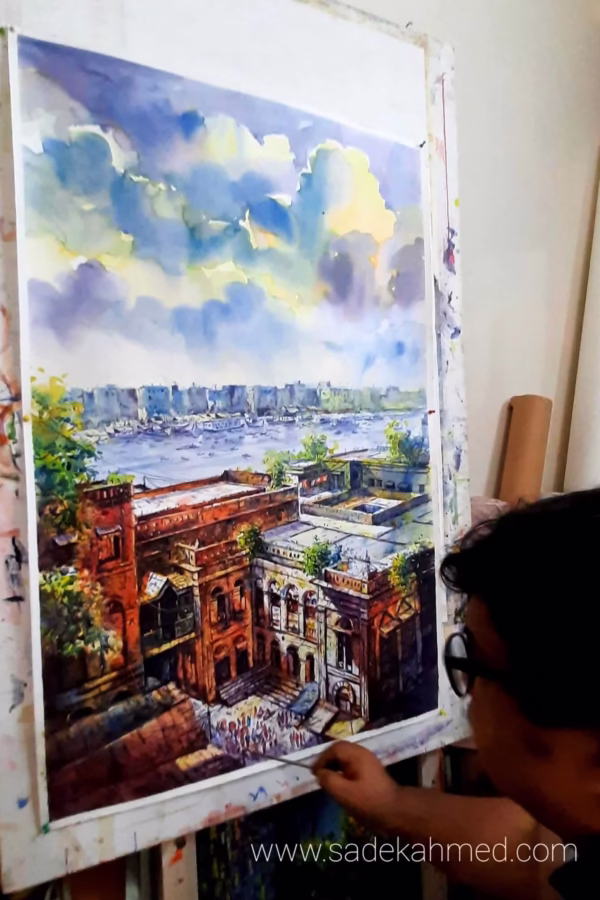 Ruplal House from Old Dhaka ( 30 x 48 Inches )