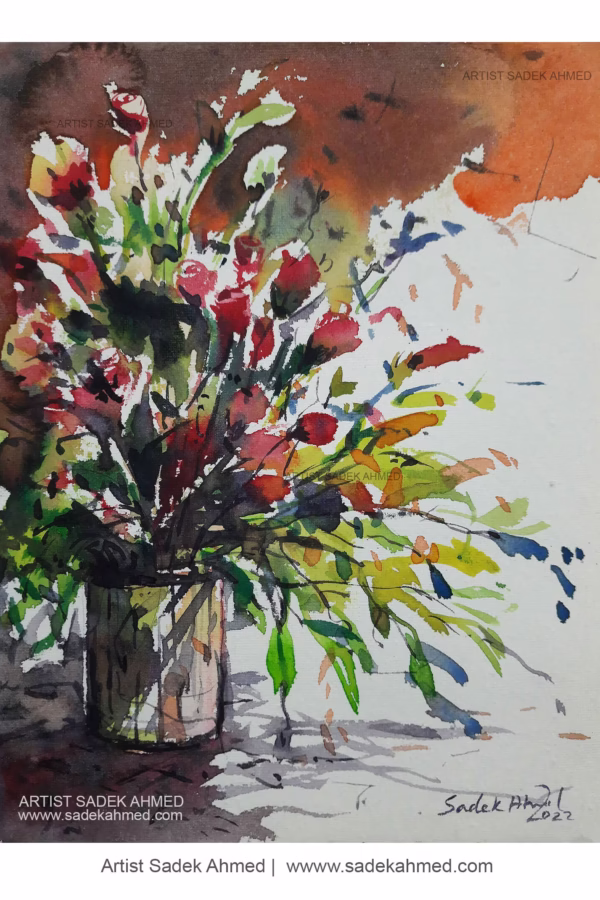 Flower -1  |  8 x 6 Inches | Watercolor on Paper
