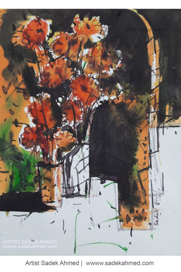 Flower -3 ( 8 x 6 Inches )