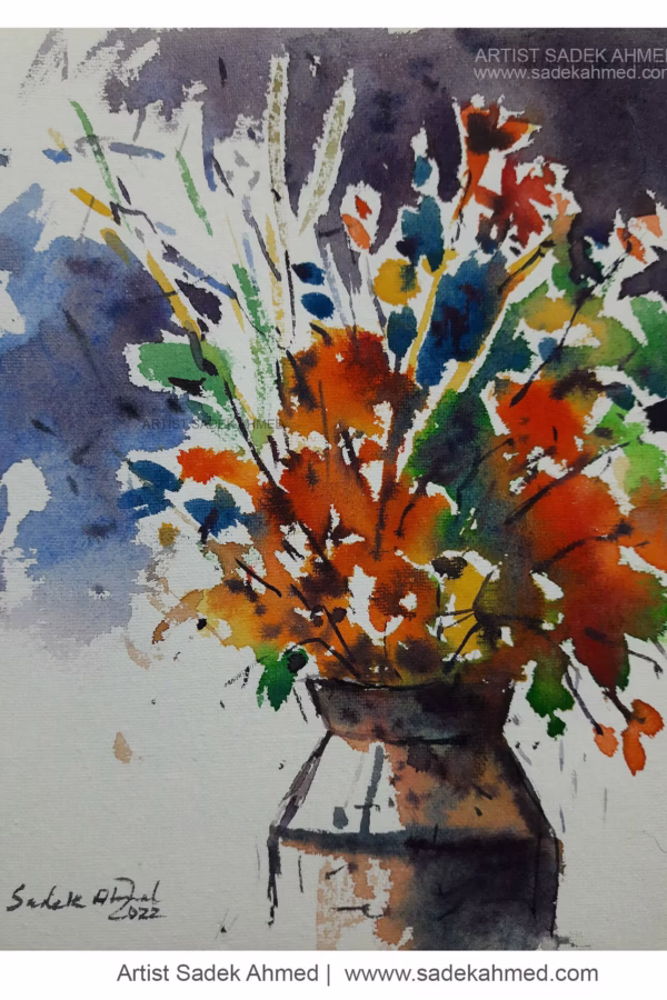 Flower- 4 ( 8 x 6 Inches )