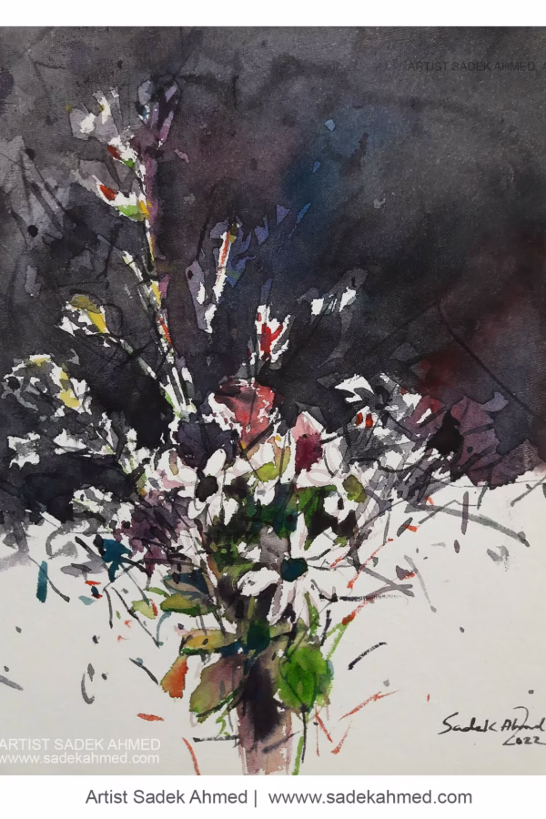 Flower -5 ( 8 x 6 Inches )