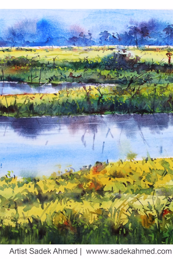 Winter of Bangladesh ( 20 x 13 Inches ) Watercolor on Paper