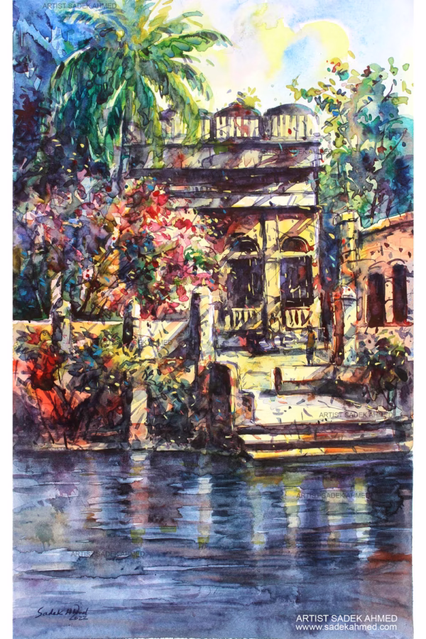 Amin Bazar ( 13 x 21 Inches ) Watercolor on Paper