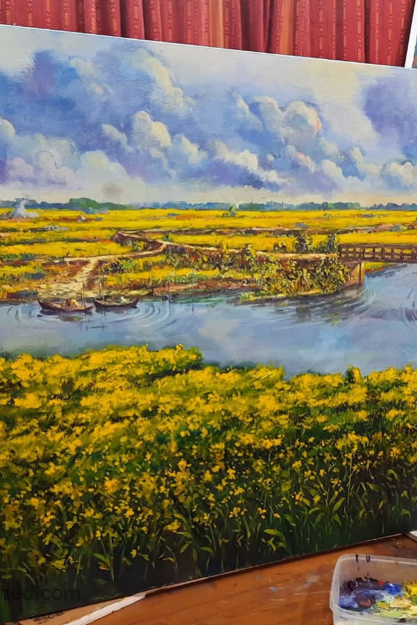 Winter of Bangladesh ( 33 x 60 Inches )