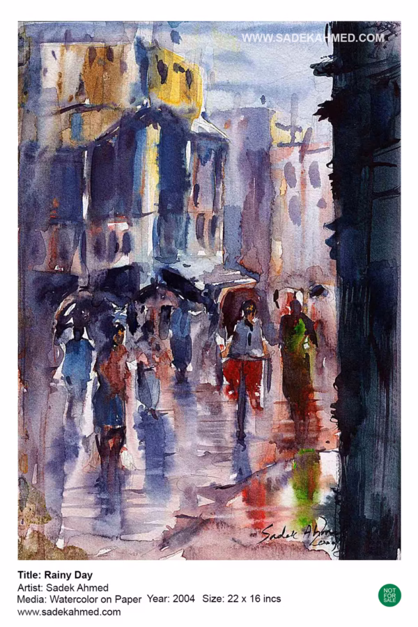 Rainy Day | Watercolor on Paper