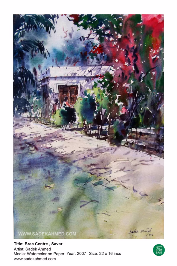 Brac centre of Savar | Watercolor on Paper