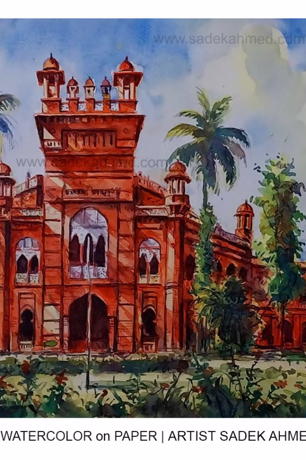 Curzon Hall | 40 x 23 Inches | Watercolor on Paper