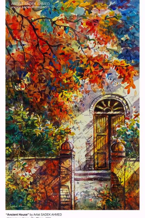 " Ancient House " | 15 x 22 Inches | Watercolor on Paper