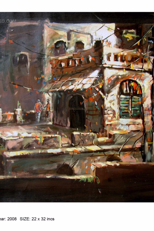 Old DHaka  | Acrylic on Paper |  2008