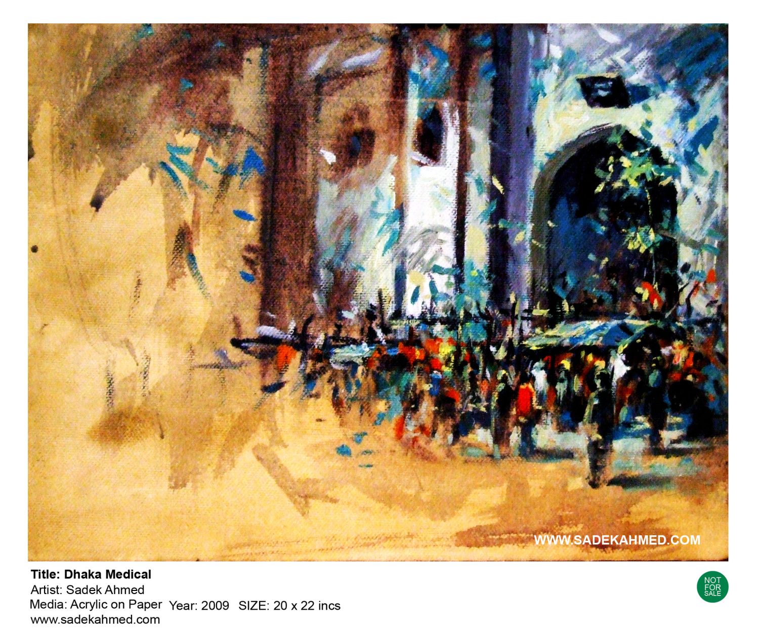 Dhaka Medical college | Acrylic on Paper | 2009