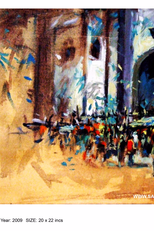 Dhaka Medical college | Acrylic on Paper | 2009