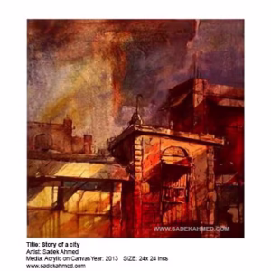 Nagarnama | 24 x 24 Inches | Acrylic on Canvas | 2013