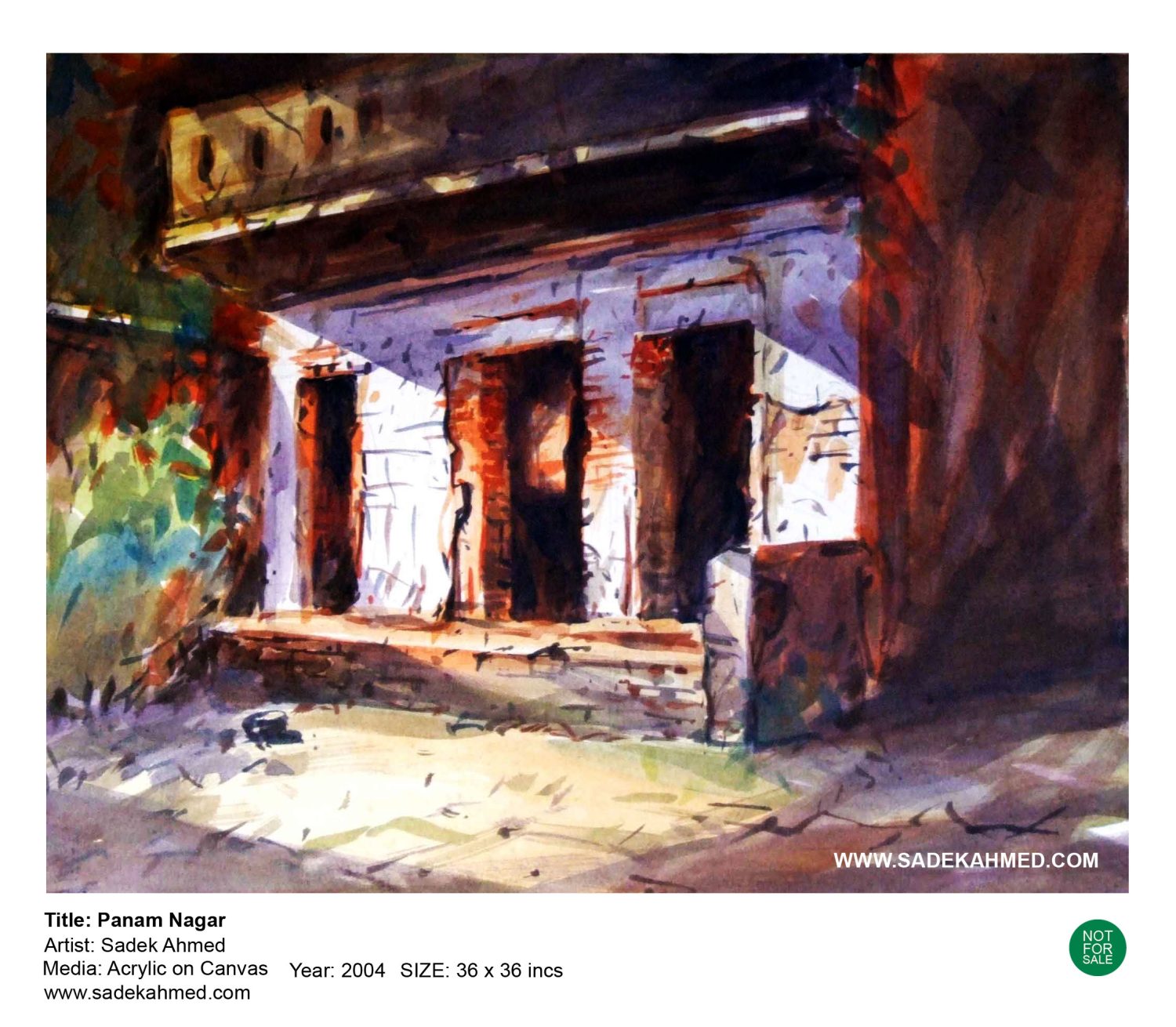 Panam Nagar | Acrylic on Paper |  2004