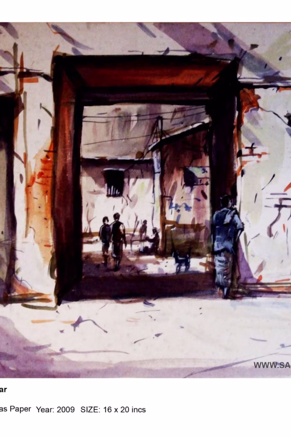 Forashgonj | Acrylic on Paper |  2009