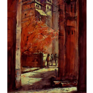 Old City | Acrylic on Paper |  2006