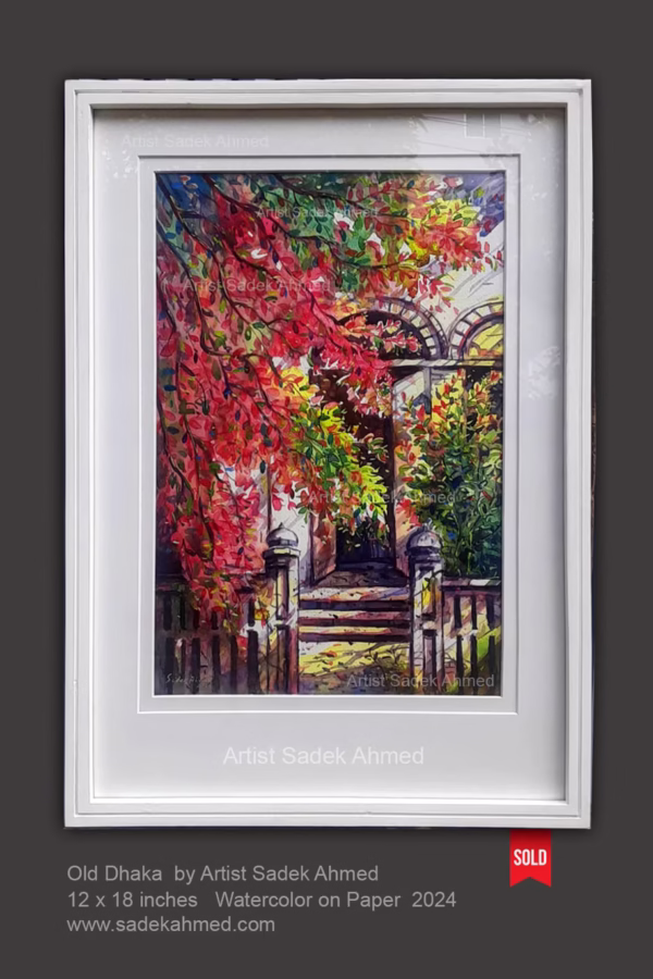 Old Dhaka | 12 x 18 inches | Watercolor on paper | 2024 | Sold