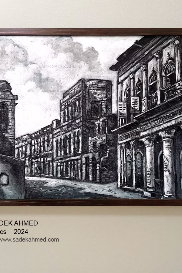 Panam Nagar | Acrylic on Canvas | 16 x 36 Inches  | 2024