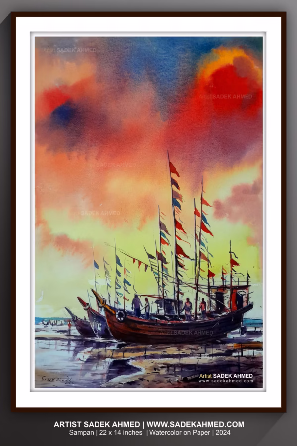 Sampan Boats of Bangladesh