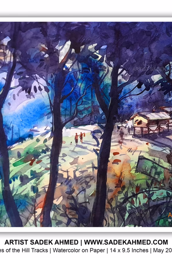 Tales of the Hill Tracks | Watercolor on Paper | 14 x 9.5 Inches | May 2024