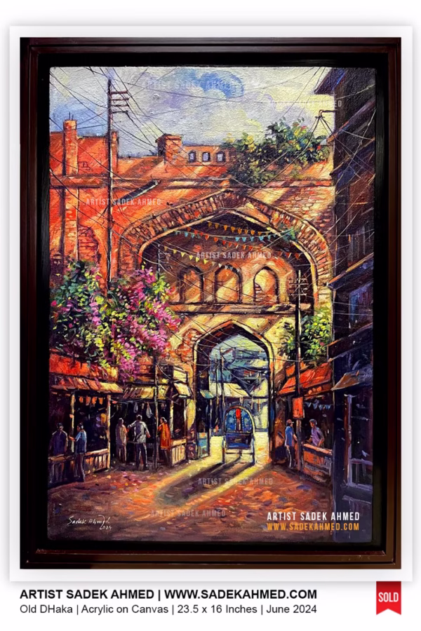 🔴 SOLD | Boro Katra | Acrylic on Canvas | 23.5 x 16 inches | June 2024