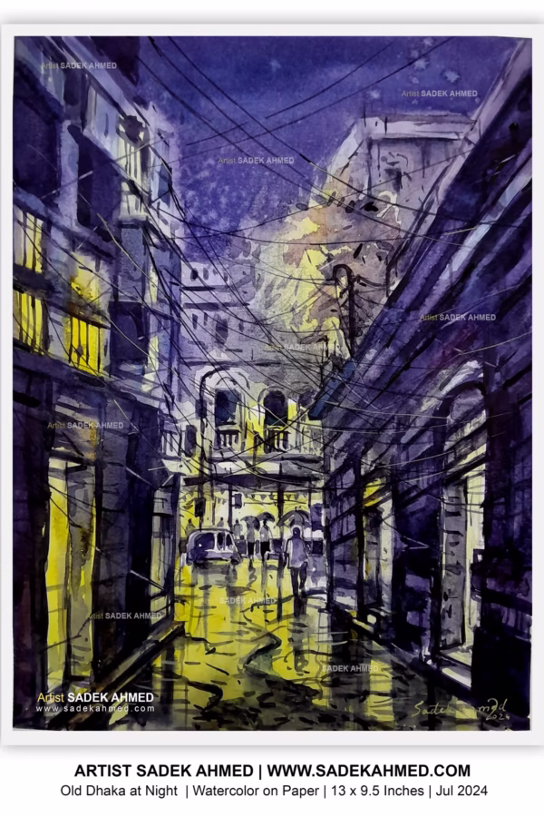 🔴 SOLD | Rainy Day | 14 x 10 Inches  | Watercolor on Paper | 2024