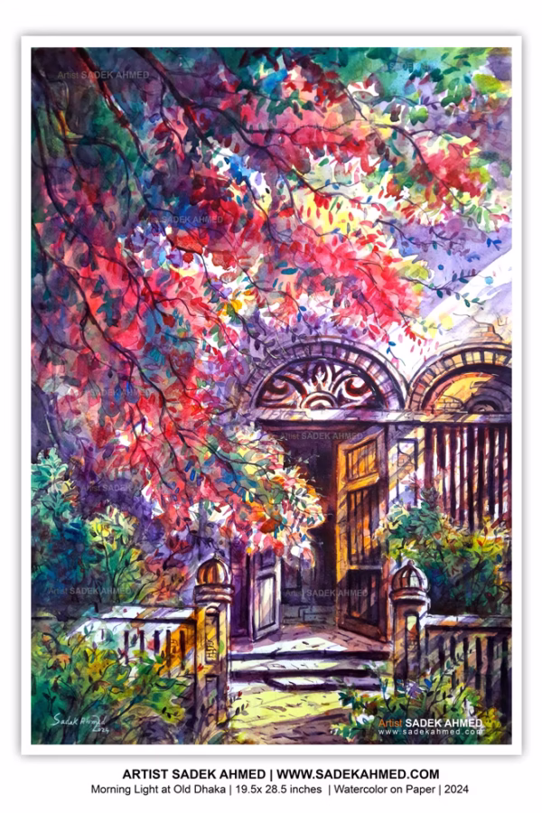 Old House  |  Watercolor painting on Paper |  28.5 x 19.5 Inches | 2024