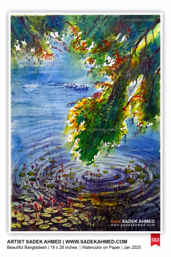 Rainy Day | 19 x 28 Inches | Watercolor on Paper | Jan2025