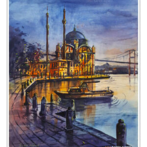 Ortakoy Mosque on bank of Bosphorus