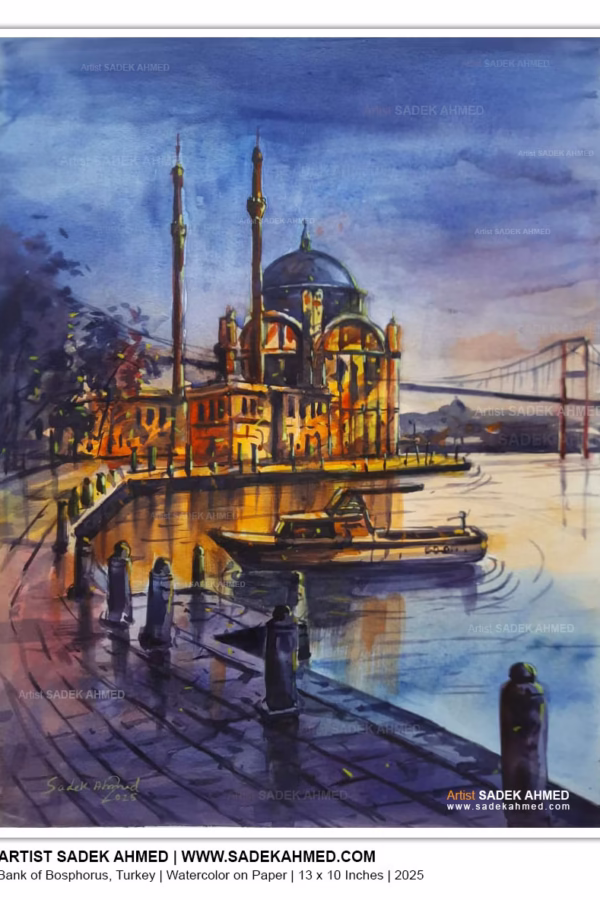 Ortakoy Mosque on bank of Bosphorus