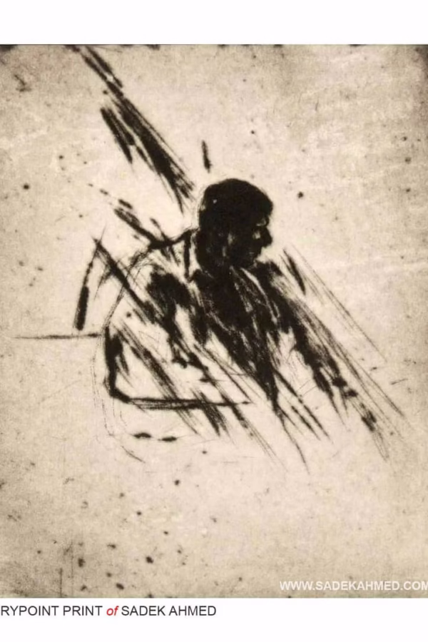 Dry point / Printmaking  | 4 x 4 inches