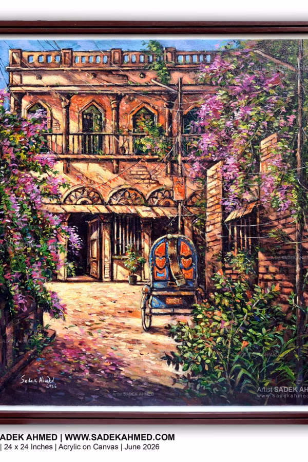Old Dhaka  | Acrylic on Canvas | 24 x 24 Inches | 2026